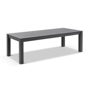 wp-image-tigress-44883.jpg "Montego Bay" Hamptons Style Outdoor Ceramic & Aluminium Dining Table Charcoal, L250cm x D103cm x H77cm