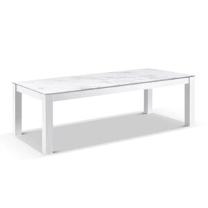 wp-image-tigress-44885.jpg "Montego Bay" Hamptons Style Outdoor Ceramic & Aluminium Dining Table White, L250cm x D103cm x H77cm