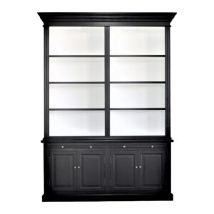 wp-image-tigress-45074.jpg "Daydream" Hamptons Style 2-Bay Timber Library Bookcase Black (no ladder) , 170cm x 43cm x 230cmH (RRP $5999)