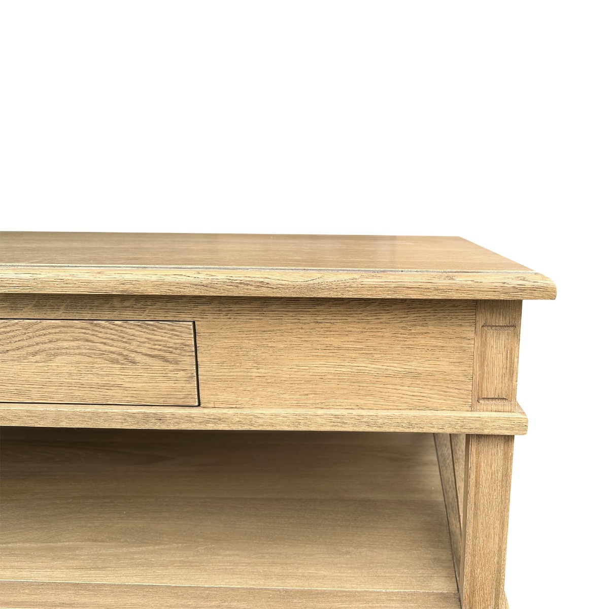 "Noosa" Hamptons Style Solid Timber Coffee Table, Weathered Oak 120cmW x 70cmD x 45cmH (RRP $1699) - Image 2