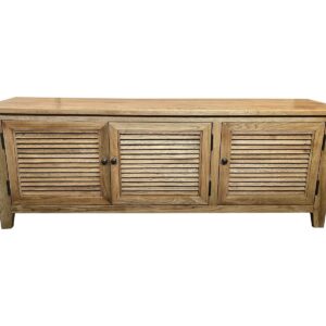wp-image-tigress-45273.jpg "Palm Beach" Coastal Style 3 Door Entertainment TV Unit Oak, 160cm x 40cm x 58cmH (RRP $1999)