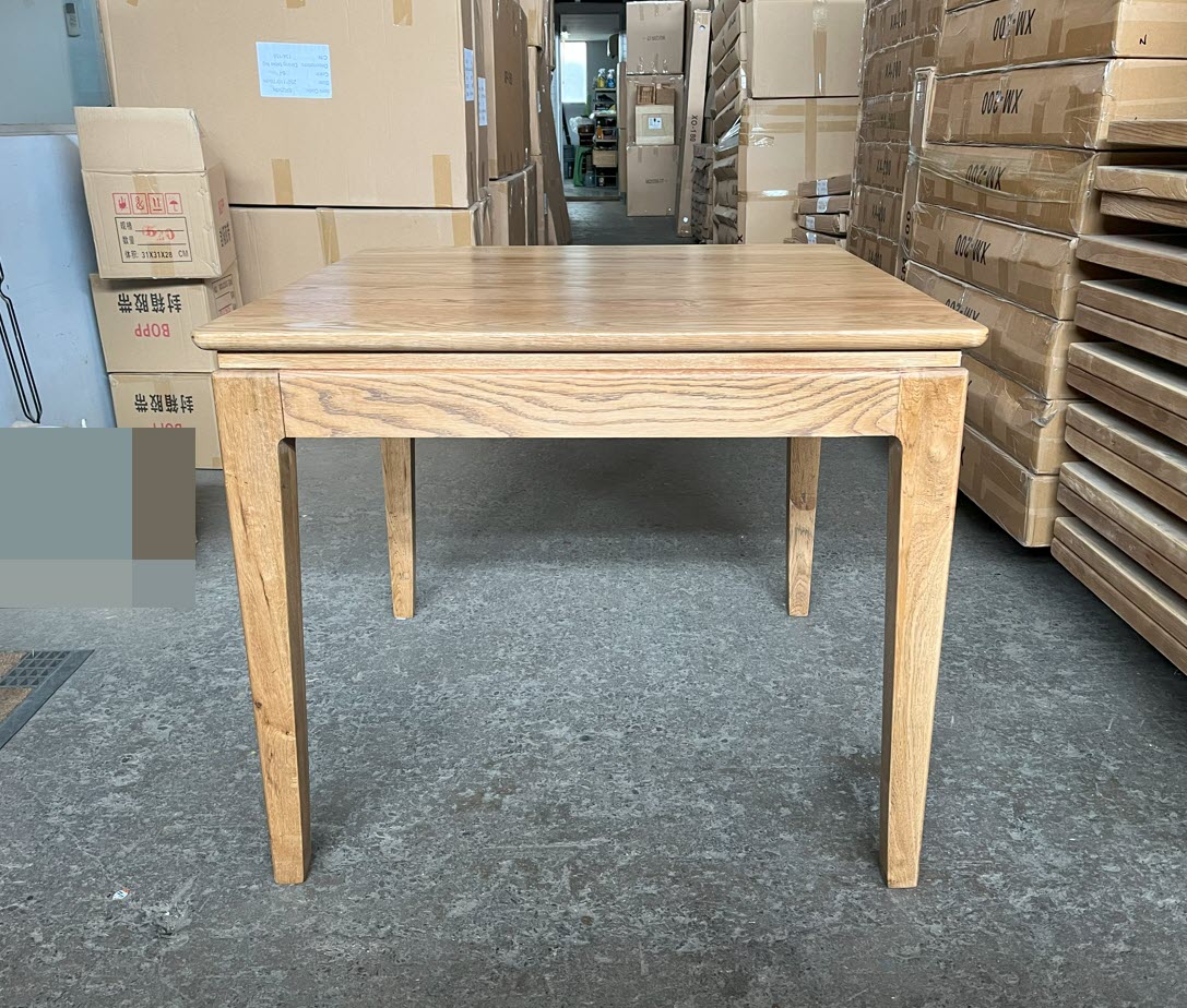 "Crown" Resort Style Oak Timber Dining Table, 90cmL x 90cmD x 77cmH (RRP $1499) - Image 5