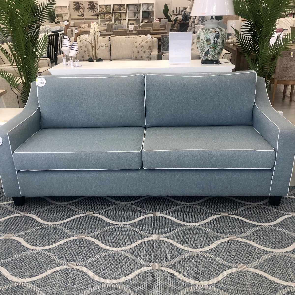 "Amalfi" Australian Made Hamptons Style 3 Seater Lounge, 210cm x 95cm x 80cmH, 5 Colours to choose from (RRP $2499) - Image 2