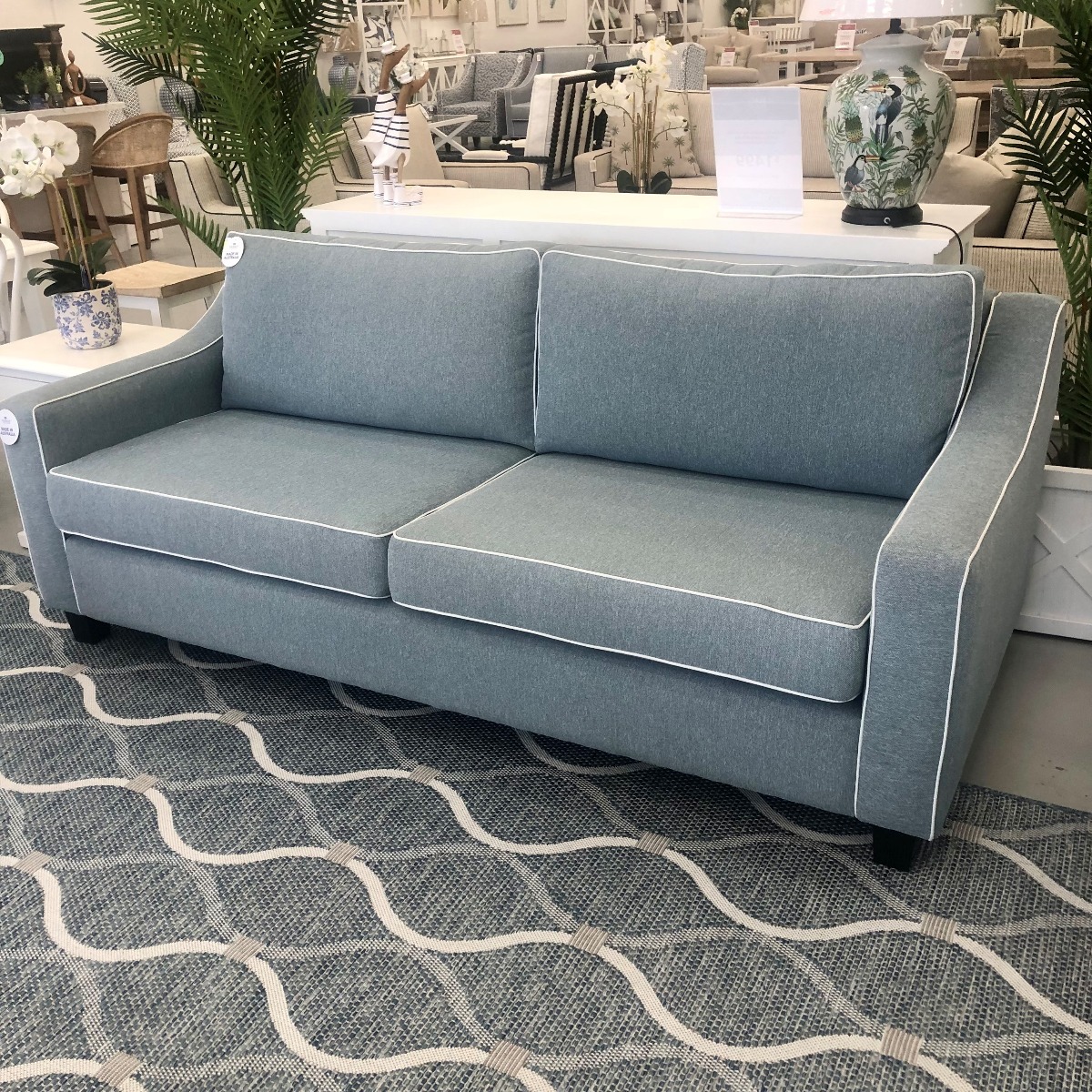 "Amalfi" Australian Made Hamptons Style 3 Seater Lounge, 210cm x 95cm x 80cmH, 5 Colours to choose from (RRP $2499) - Image 3