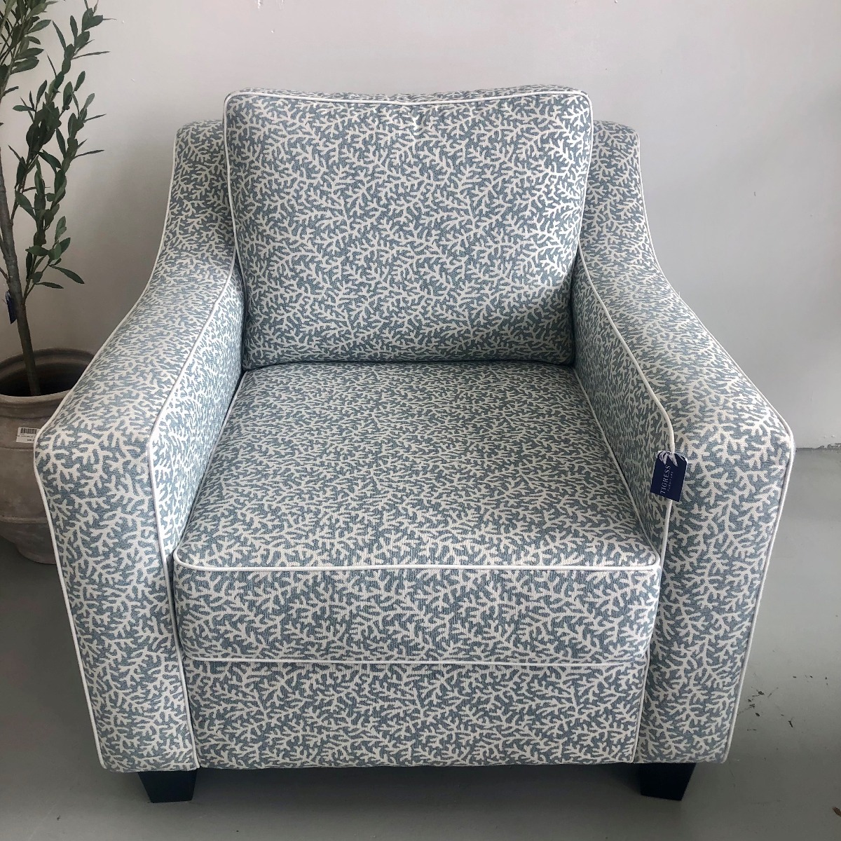 "Amalfi" Australian Made Hamptons Style Armchair, 87cm x 93cm x 80cmH, 5 colours to choose from (RRP $1699)