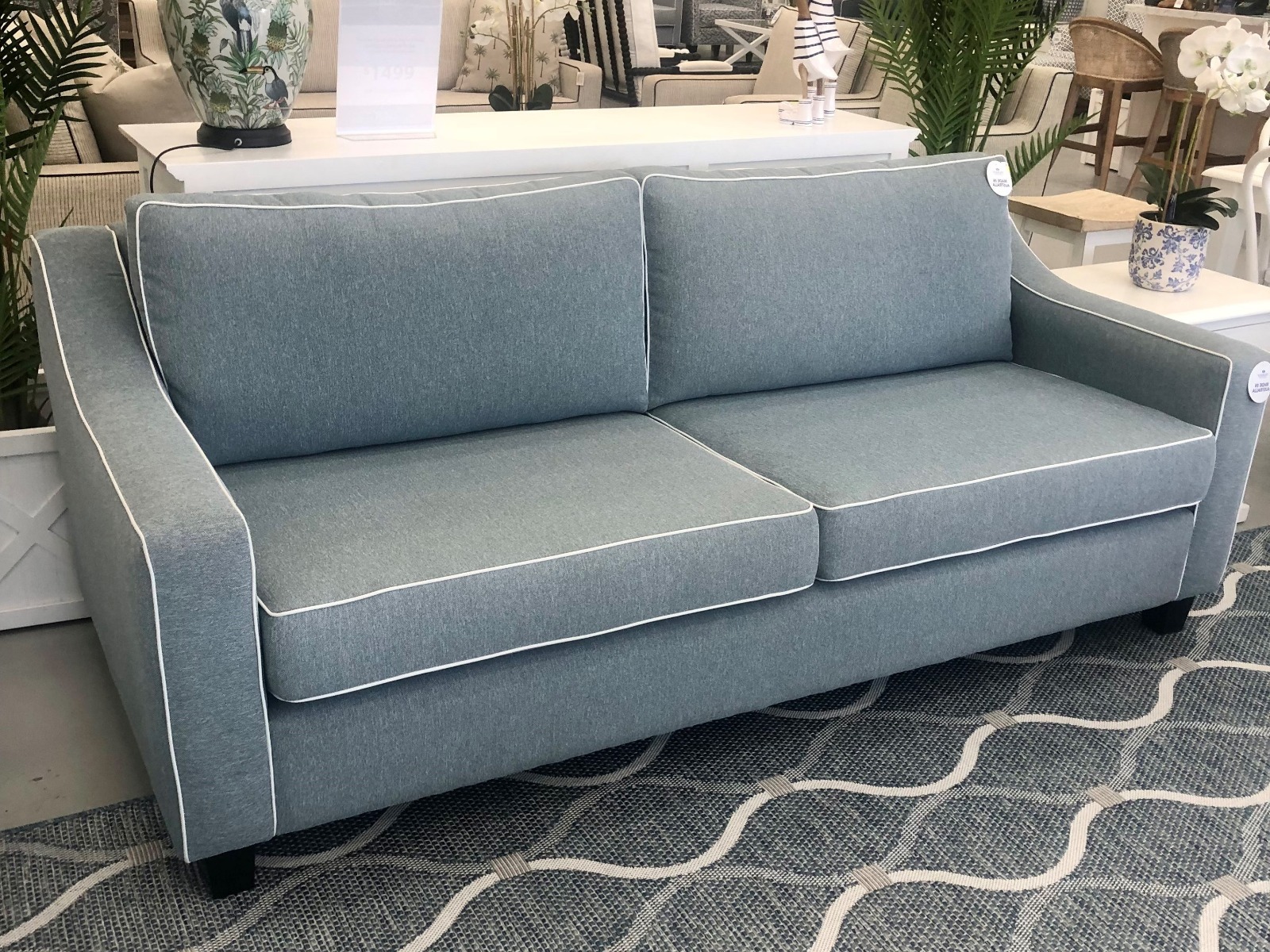 "Amalfi" Australian Made Hamptons Style 3 Seater Lounge, 210cm x 95cm x 80cmH, 5 Colours to choose from (RRP $2499)