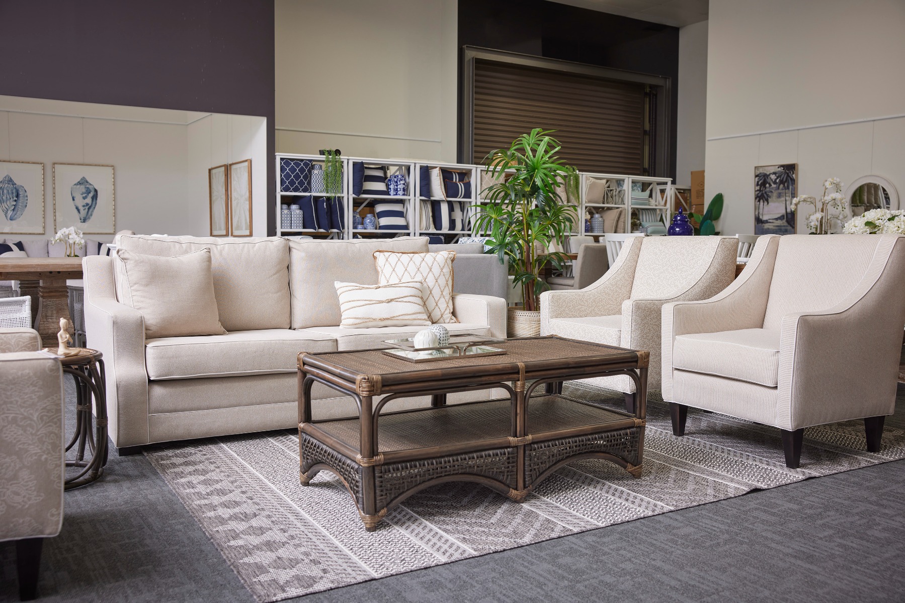 SPRING SALE!! "Bronte" Australian Made Hamptons Style 4.5 Seater Lounge, 290cm x 95cm x 95cmH (RRP $3699) - Image 2
