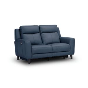 wp-image-tigress-45853.jpg "Newport" Superior Comfort Premium Quality Leather 2 Seater Lounge with 2 Electric Recliners, Marine Blue W159 x D97 x H102 CM (RRP $3499)