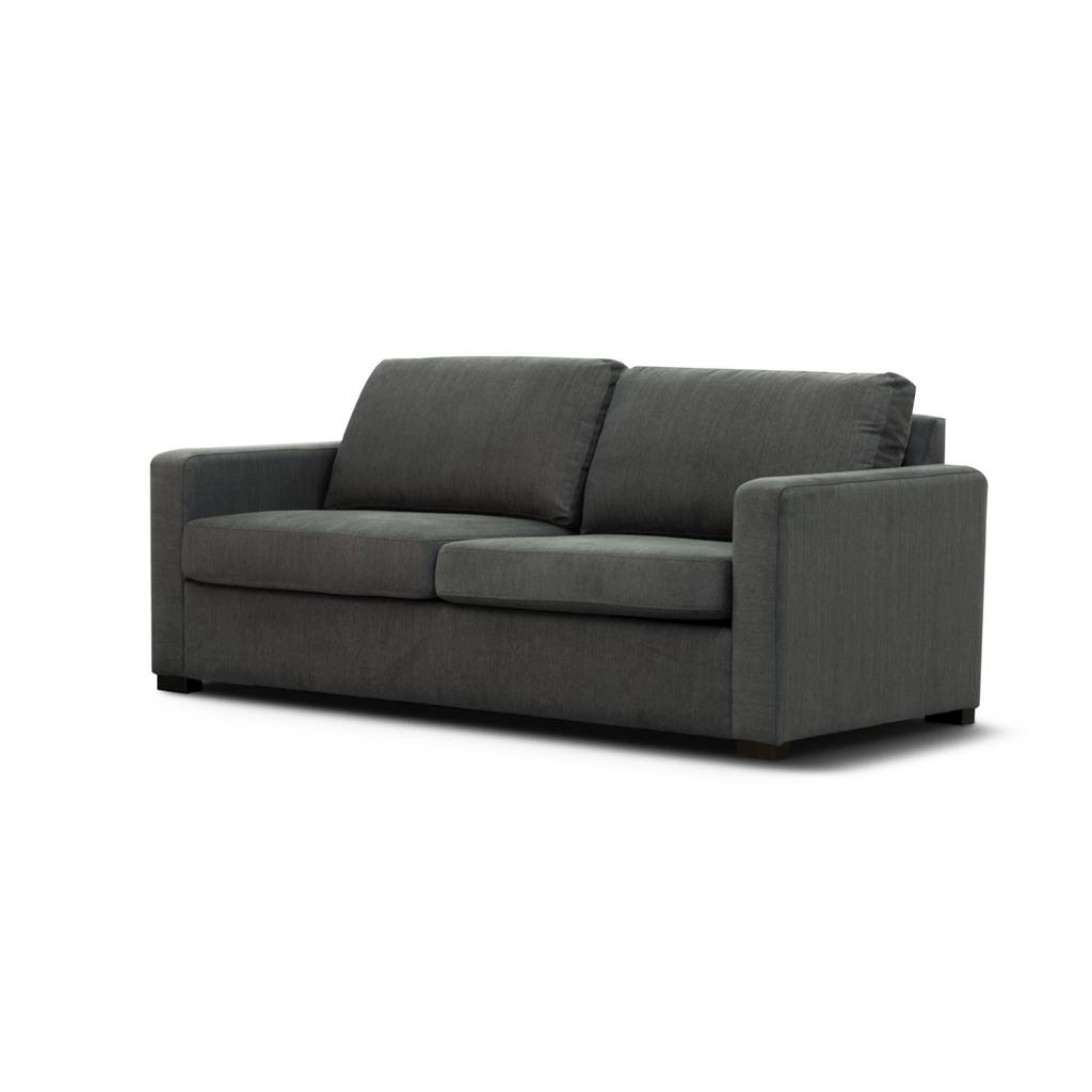 "Broadbeach" 3 Seater Sofa Bed Lounge with Queen Memory Foam Mattress, Charcoal W207 x D90 x H90 CM (RRP $1799) - Image 2