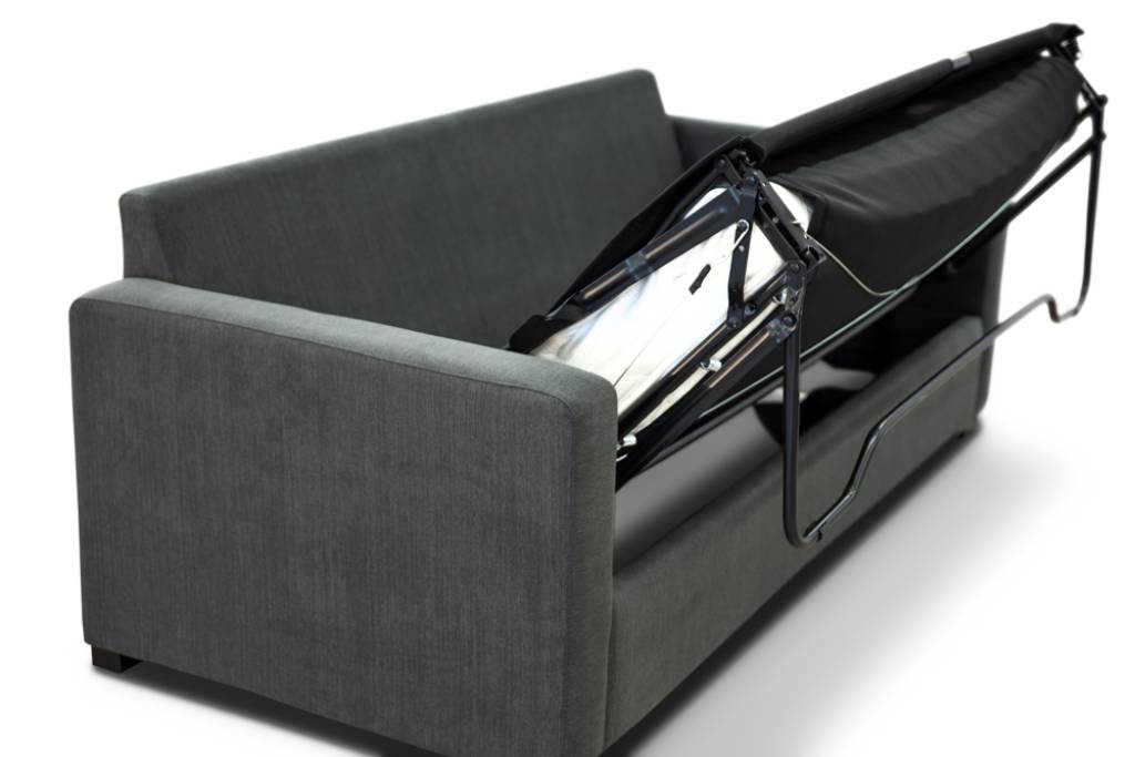 "Broadbeach" 3 Seater Sofa Bed Lounge with Queen Memory Foam Mattress, Charcoal W207 x D90 x H90 CM (RRP $1799) - Image 4