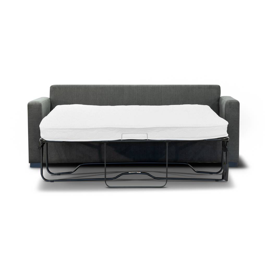 "Broadbeach" 3 Seater Sofa Bed Lounge with Queen Memory Foam Mattress, Charcoal W207 x D90 x H90 CM (RRP $1799) - Image 6