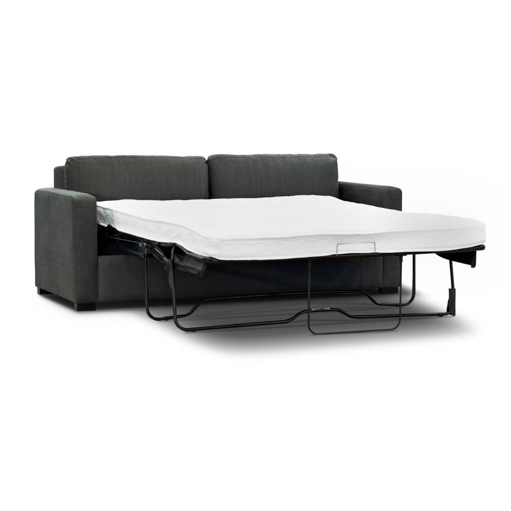 "Broadbeach" 3 Seater Sofa Bed Lounge with Queen Memory Foam Mattress, Charcoal W207 x D90 x H90 CM (RRP $1799) - Image 7