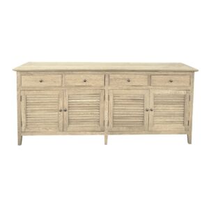 wp-image-tigress-45984.jpg "Plantation" Hamptons Style 4 Door Buffet Sideboard Weathered Oak, 200cm x 48cm x 85cmH (RRP $3699)