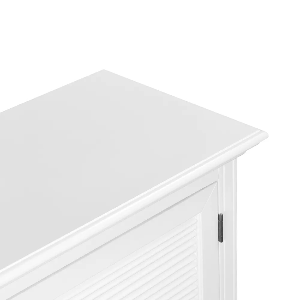 West Beach Hamptons Media Unit White Large, L 220cm W 45cm H 61cm (RRP $1999) - Image 2