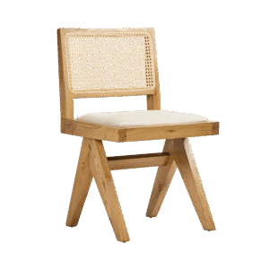wp-image-tigress-46127.png Lexi Scissor Leg Side Chair Oak Frame Natural Fabric, W 53cm x D 56cm x H 81cm (RRP $329)