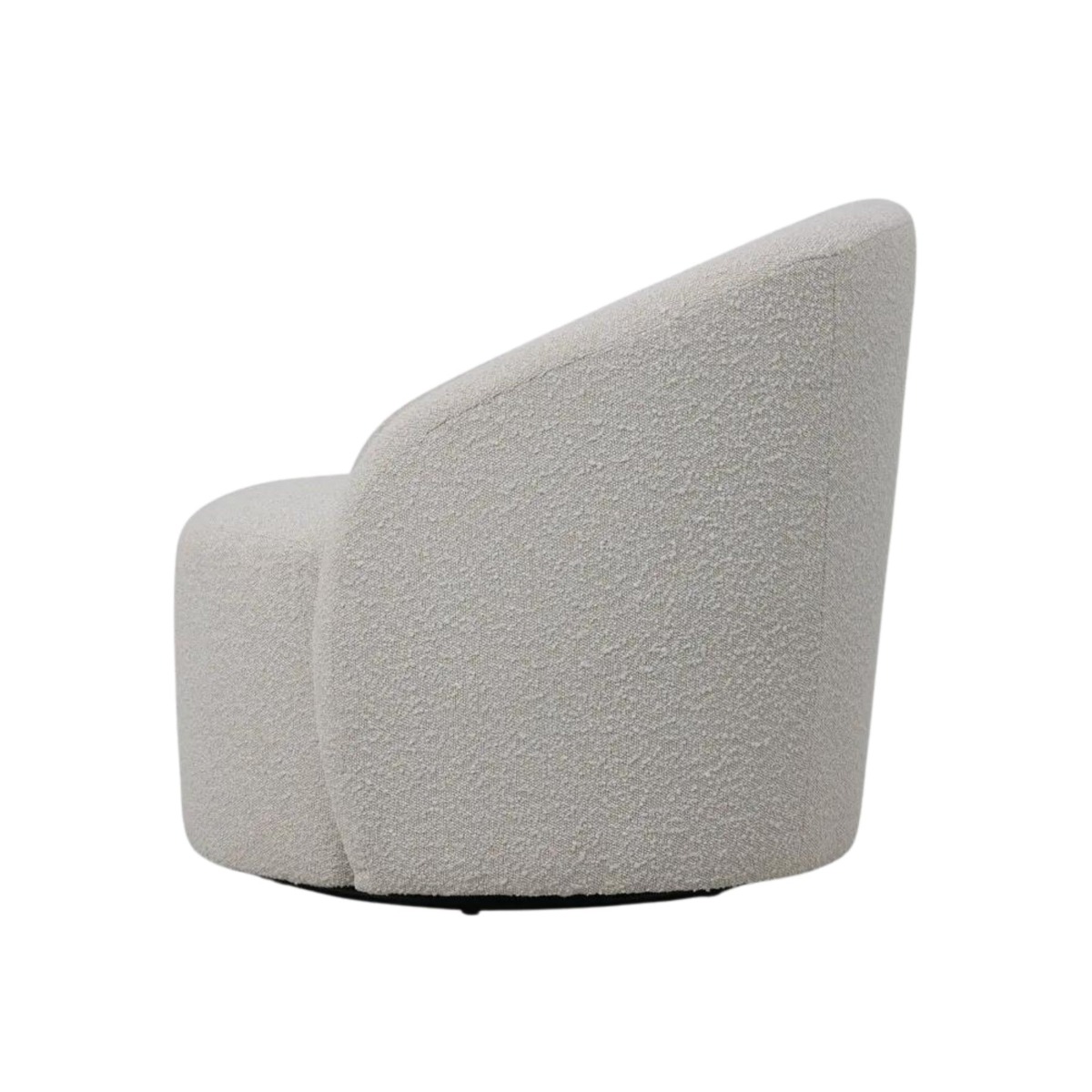 Sierra Swivel Chair Boucle White, W 87cm x D 86cm x H 78cm (RRP $1199) - Image 3