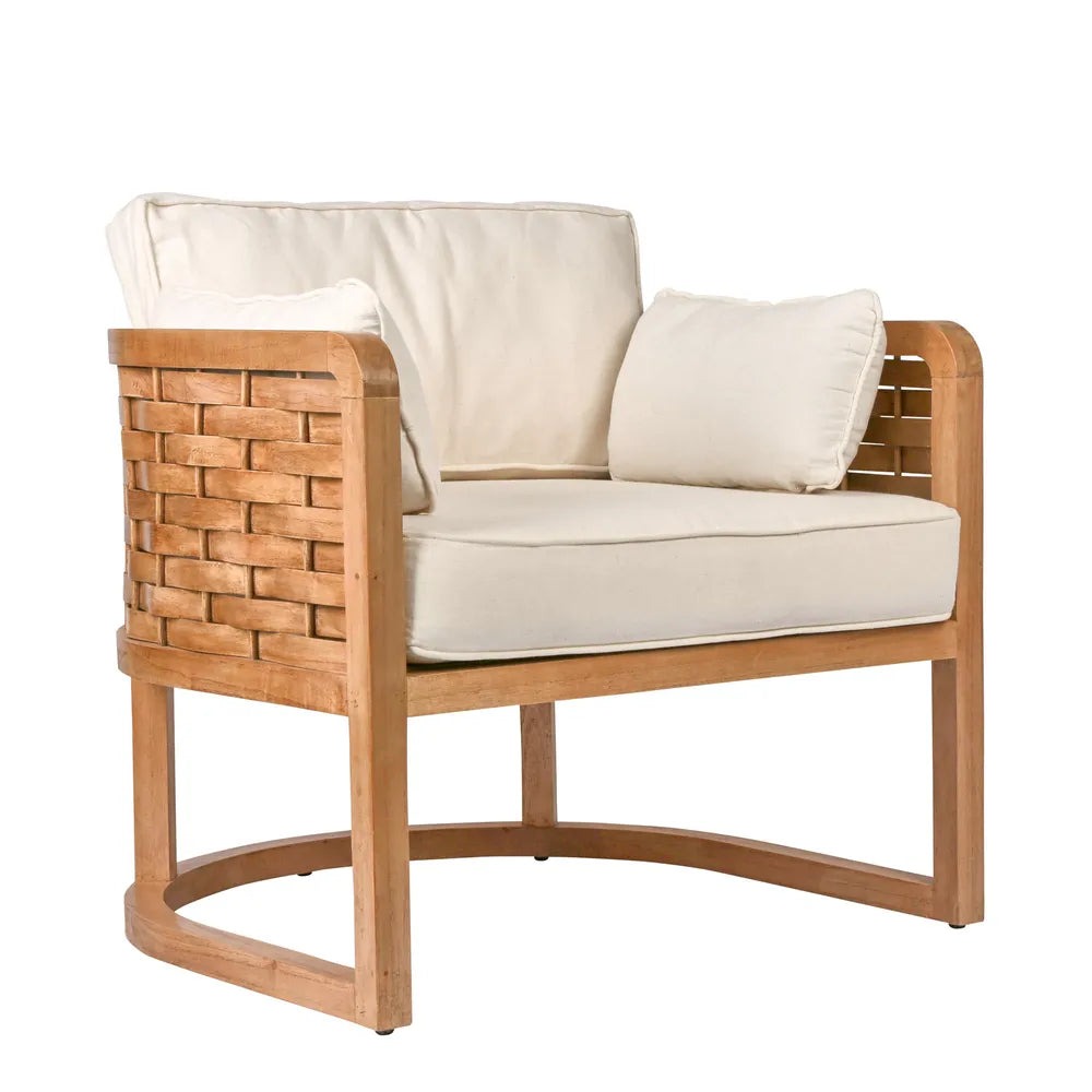 Weave Occasional Chair Natural, W 78cm x D 78cm x H 73cm (RRP $1299) - Image 2