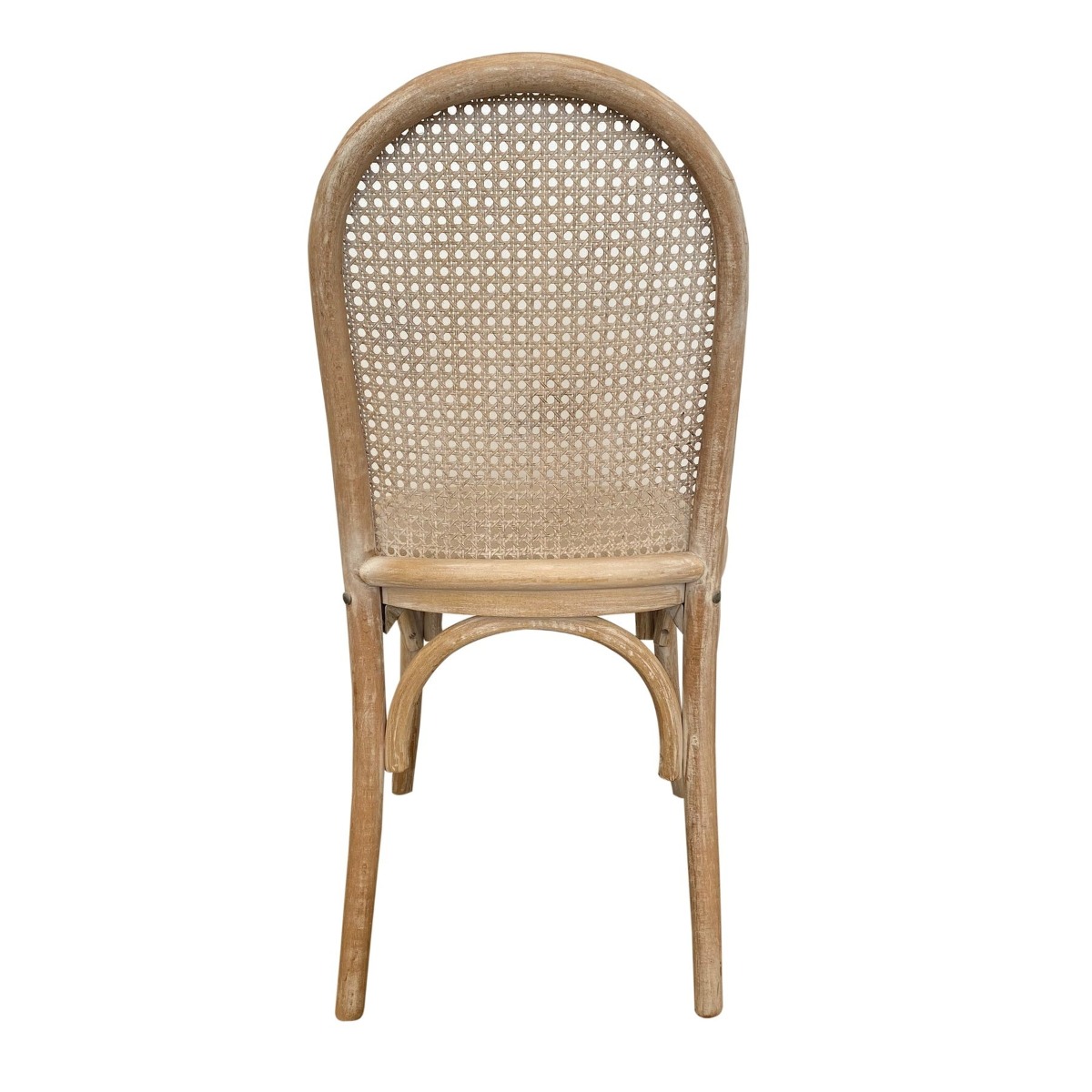 Alwyn Rattan Elm Wood Dining Chair Grey Dust, W 45cm D 50cm H 87.5cm (RRP $425) - Image 5