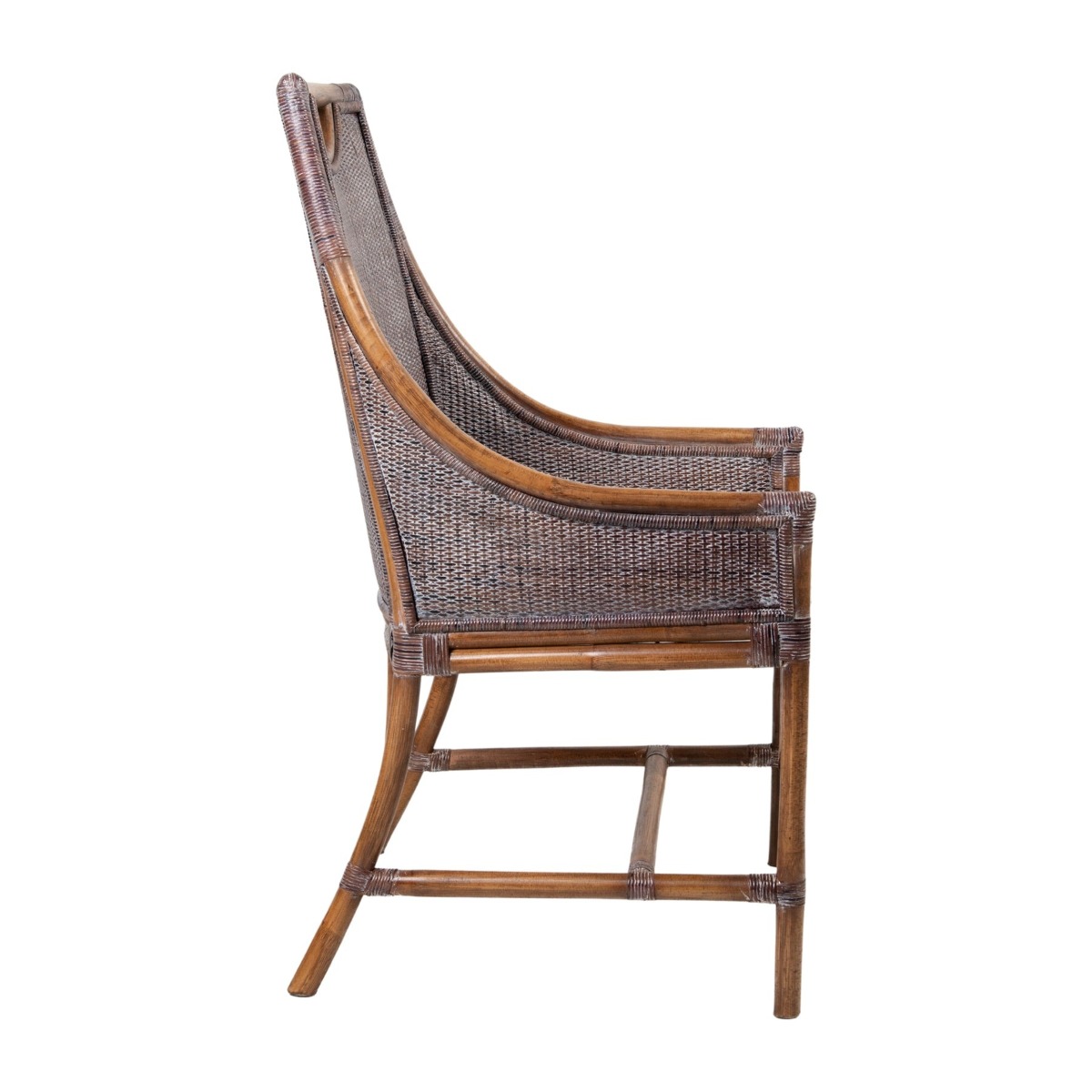 William Bamboo Dining Chair Brown, W 56 D 63 H 99cm (RRP $489) - Image 3