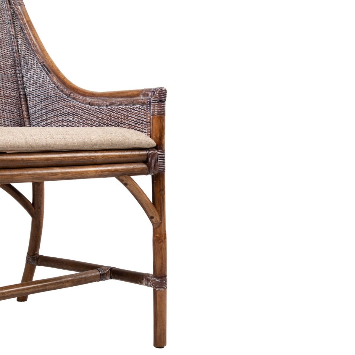 William Bamboo Dining Chair Brown, W 56 D 63 H 99cm (RRP $489) - Image 6