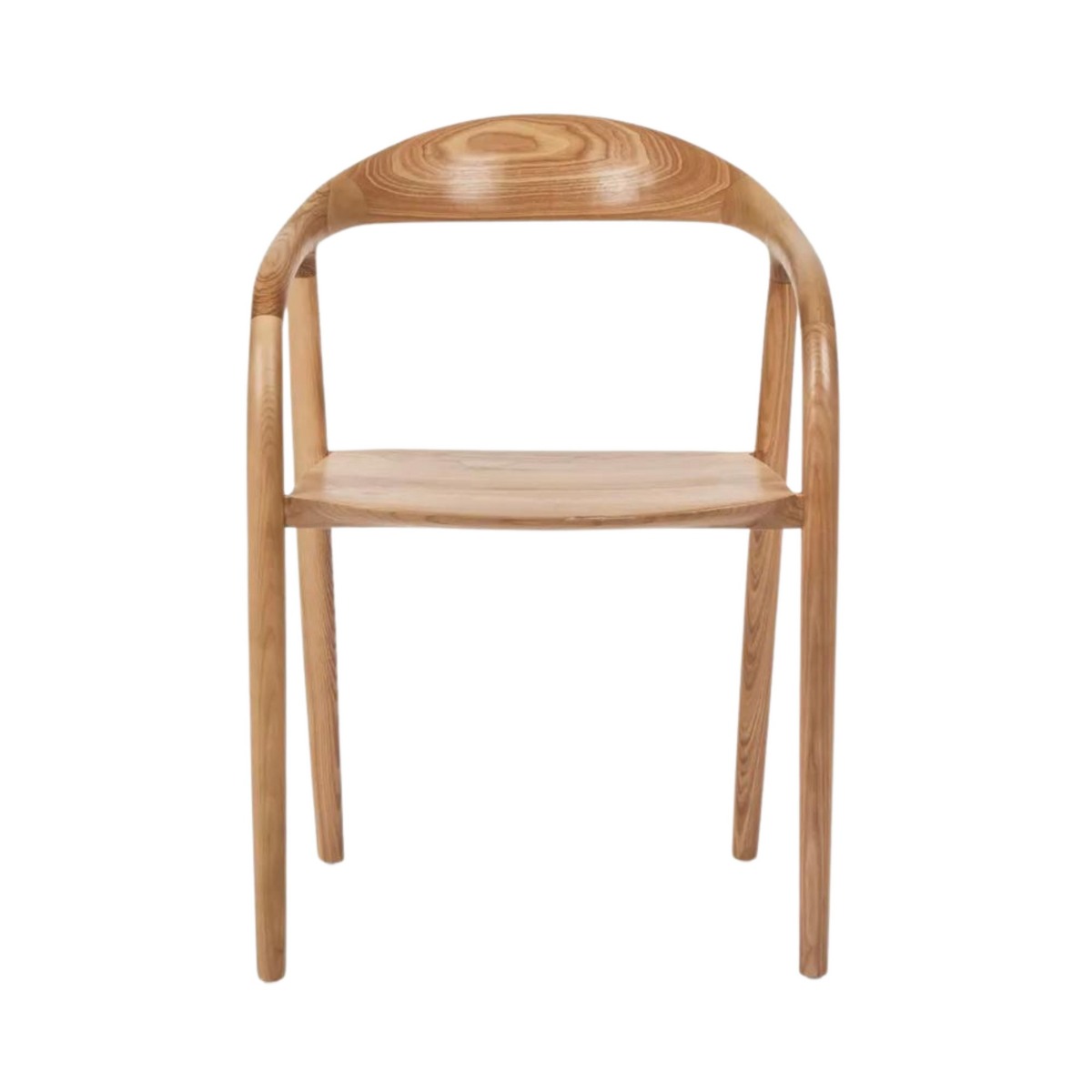 Mason Dining Chair Full Timber Ash Natural, W 55cm x D 58cm x H 78cm (RRP $629)