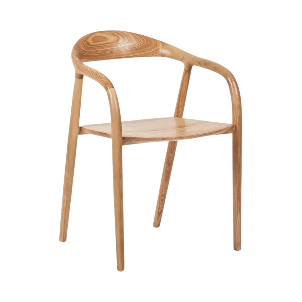 Mason Dining Chair Full Timber Ash Natural, W 55cm x D 58cm x H 78cm (RRP $629) - Image 2