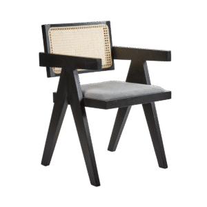 wp-image-tigress-46419.png Lexi Scissor Leg Armchair Black Frame Grey Fabric, W 53cm x D 56cm x H 80cm (RRP $349)