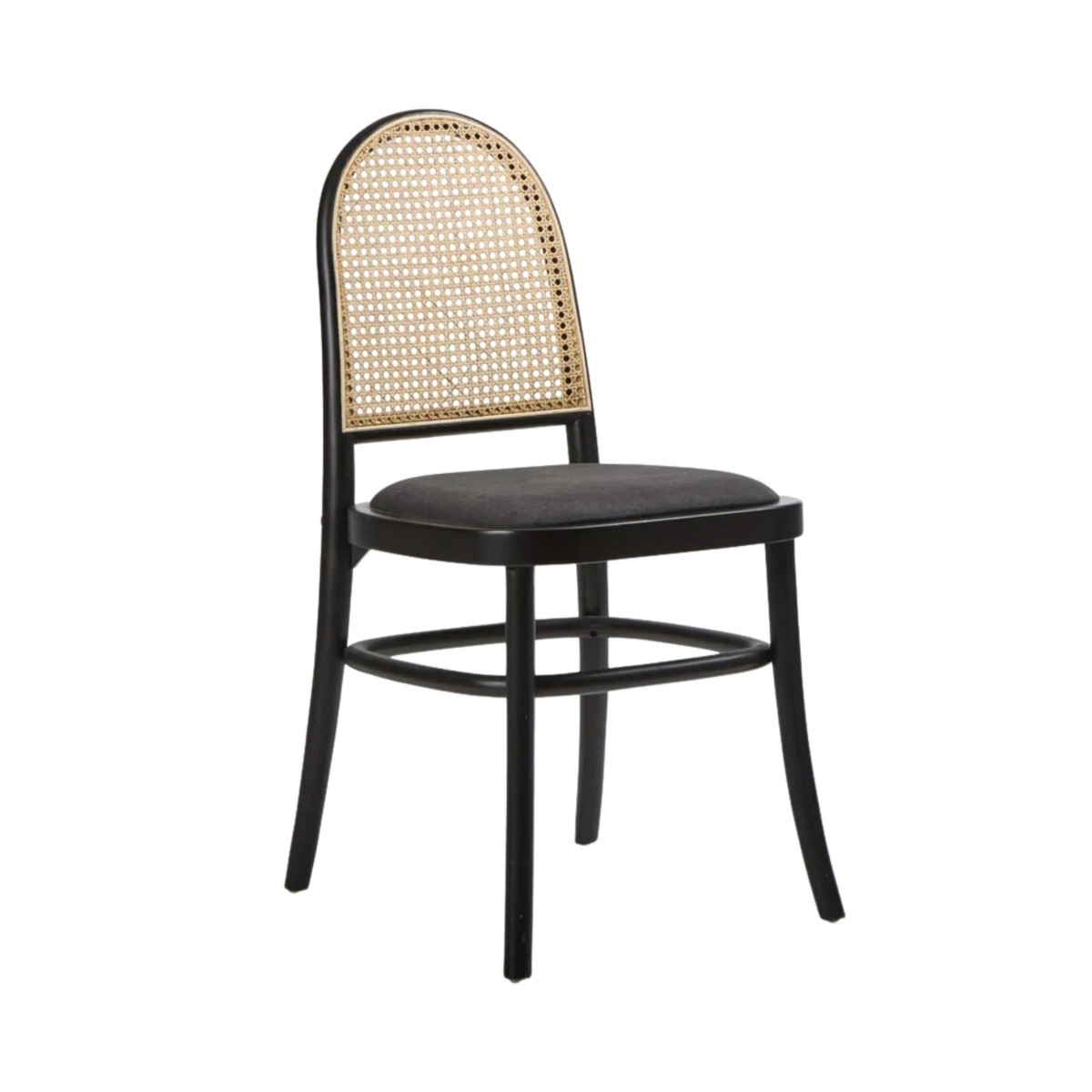 Clements Dining Chair Black, L 54cm W 45cm H 90cm (RRP $599) - Image 2