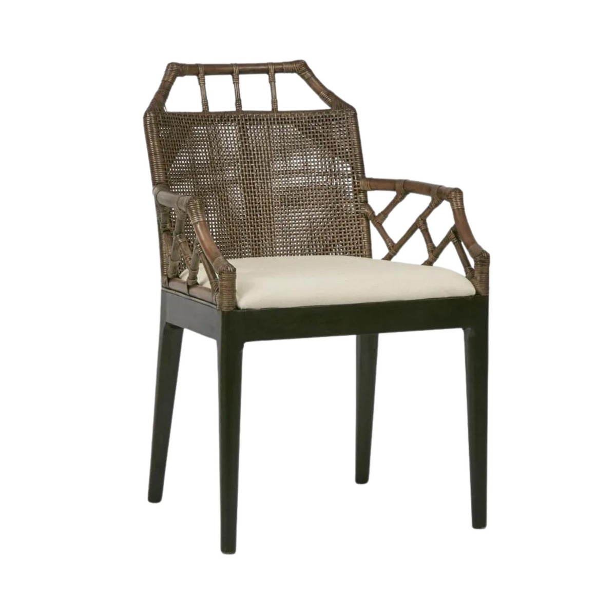 Baker Dining Chair with arms Soil Brown, W 60 D 58 H 88cm (RRP $695) - Image 2