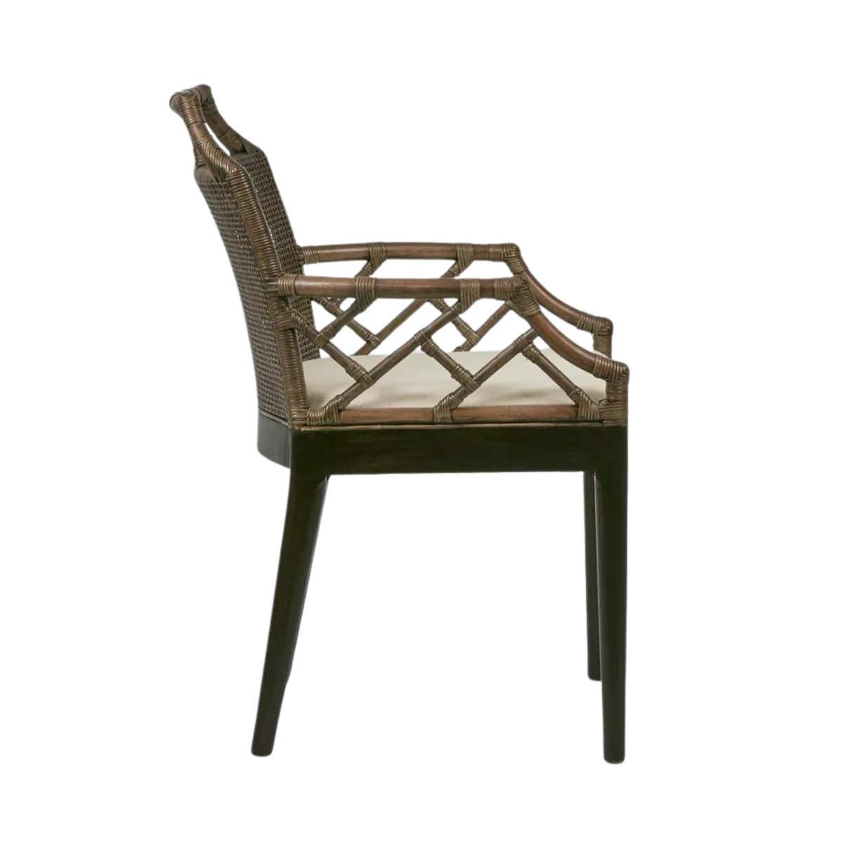 Baker Dining Chair with arms Soil Brown, W 60 D 58 H 88cm (RRP $695) - Image 3