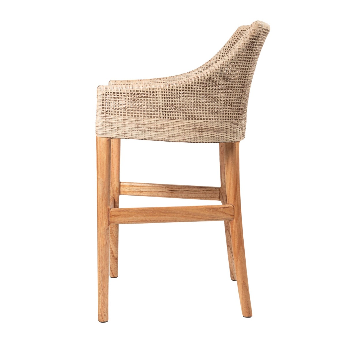 BLACK FRIDAY SALE Charlotte Rattan Counter Stool Natural Whitewash, W 54 D 56 H 91cm (RRP $570) - Image 3