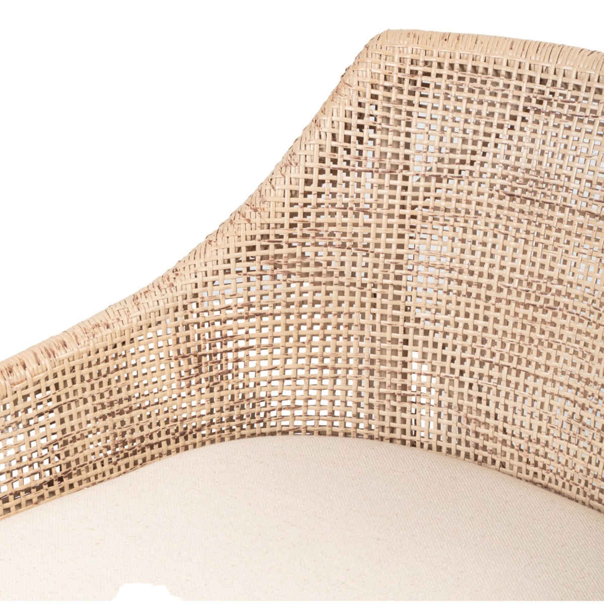 BLACK FRIDAY SALE Charlotte Rattan Counter Stool Natural Whitewash, W 54 D 56 H 91cm (RRP $570) - Image 7