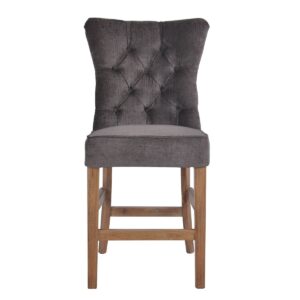 wp-image-tigress-46556.jpg Silver Grey Counter Stool with Buttons, W 54cm D 60cm H 120cm (RRP $599)