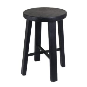 wp-image-tigress-46582.jpg Round Stool Black Standard Size, W 30cm D 30cm H 45cm (RRP $149)
