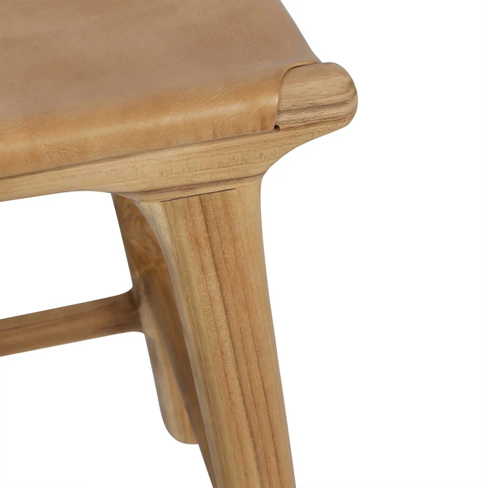 Marvin Counter Stool Toffee Brown, W 40cm x D 42cm x H 65cm (RRP $599) - Image 3