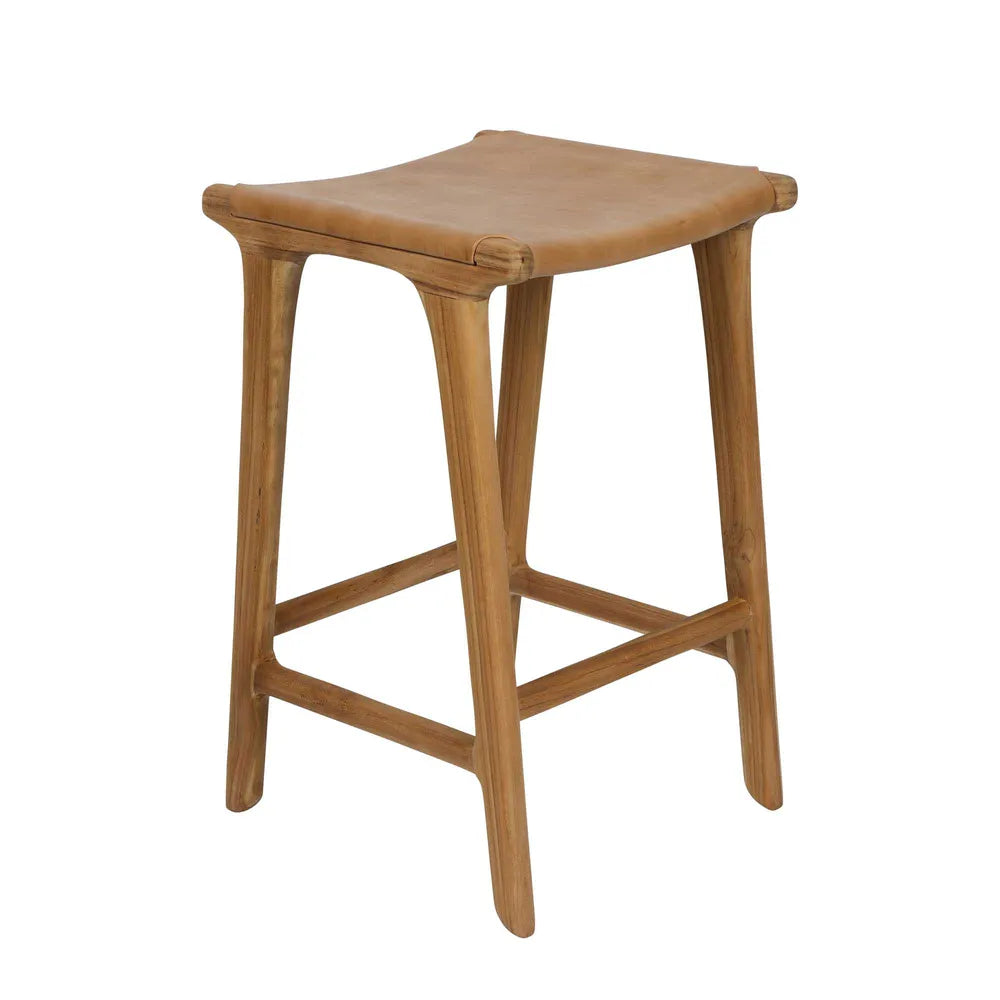Marvin Counter Stool Toffee Brown, W 40cm x D 42cm x H 65cm (RRP $599) - Image 5