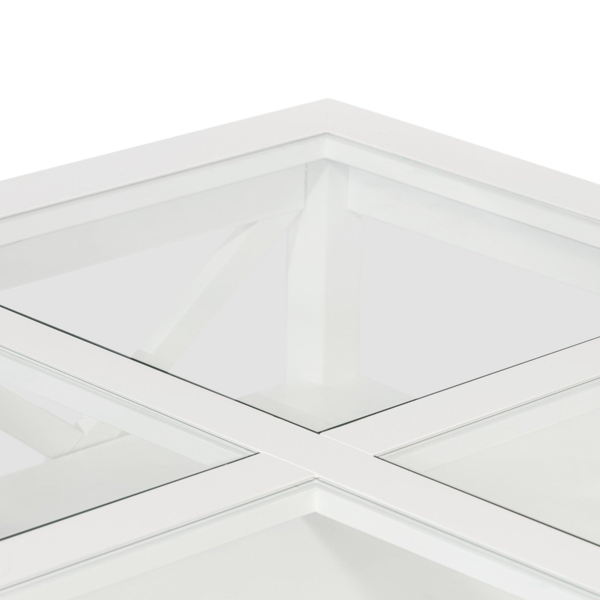 Sorrento Hamptons Square 120cm Coffee Table White, W 120cm D 120cm H 50cm (RRP $1499) - Image 11