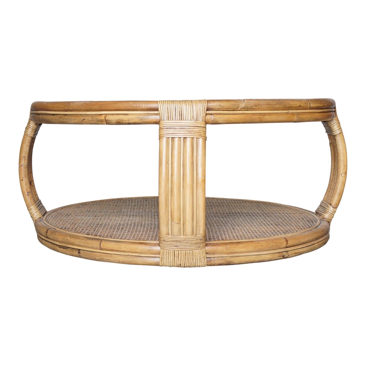 Cayman Rattan Coffee Table Natural, W 100cm D 100cm H 43cm (RRP $1199) - Image 2