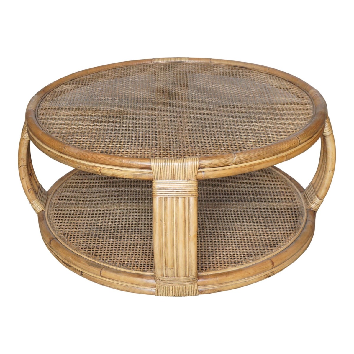 Cayman Rattan Coffee Table Natural, W 100cm D 100cm H 43cm (RRP $1199)