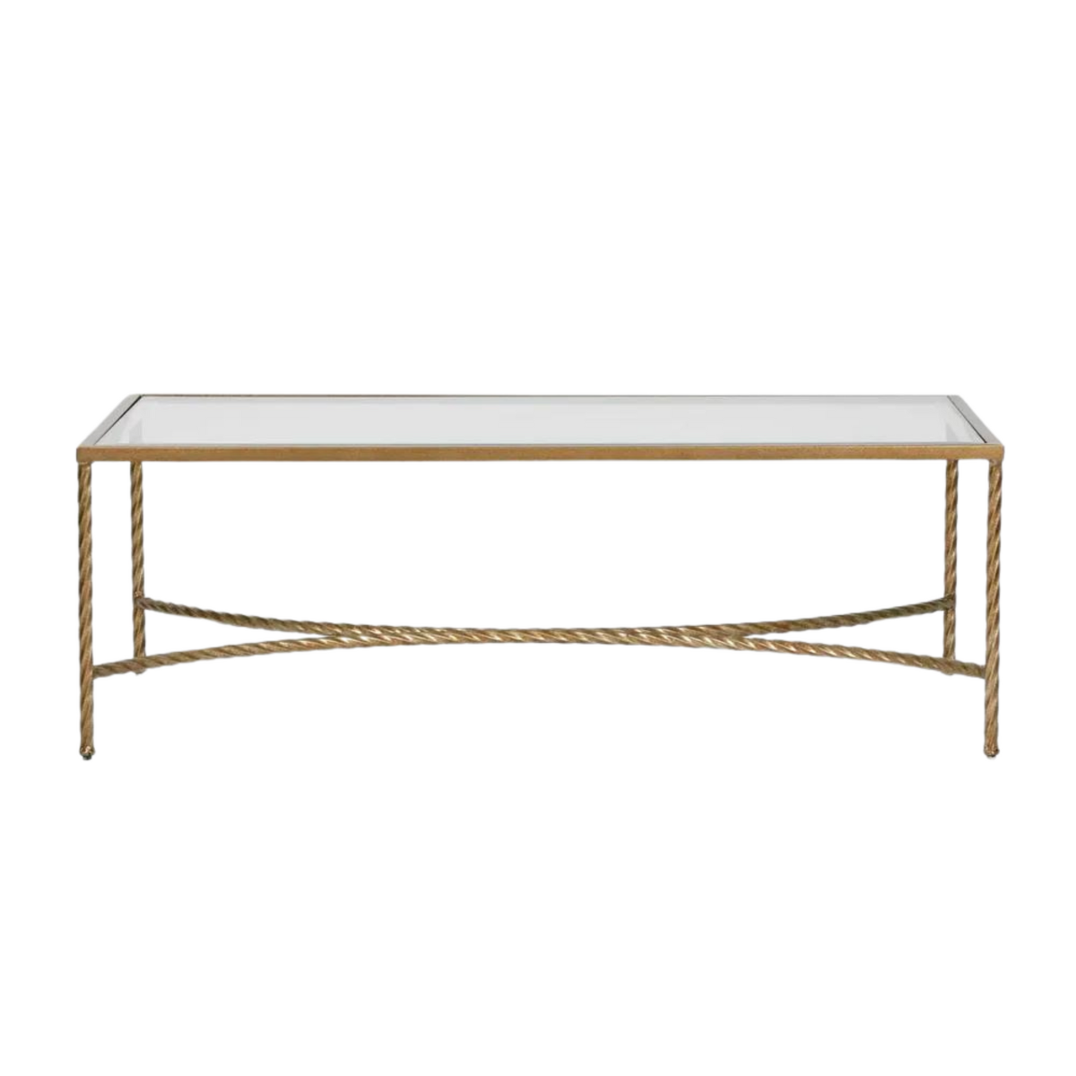 Palais Rectangular Coffee Table Gold, W 120cm x D 70cm x H 40.5cm (RRP $995)
