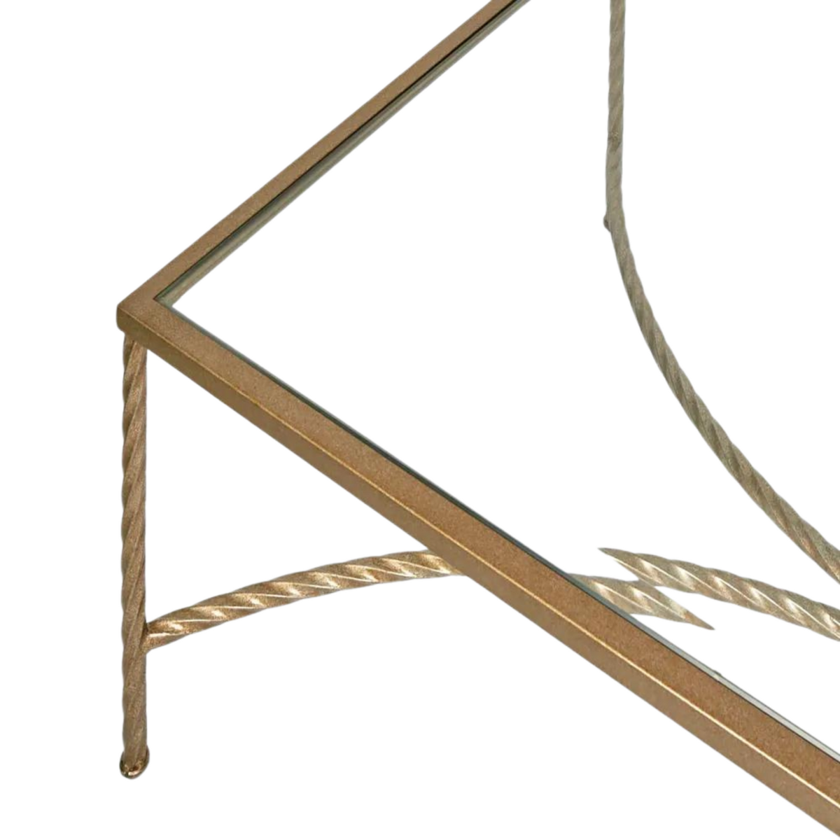 Palais Rectangular Coffee Table Gold, W 120cm x D 70cm x H 40.5cm (RRP $995) - Image 2