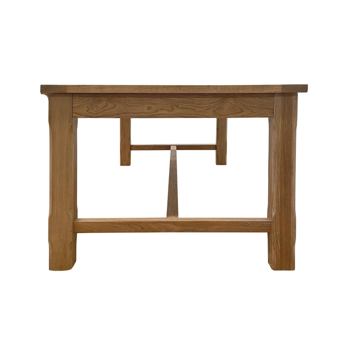 Balmoral Extendable 3.1 m Hamptons Oakwood Dining Table Natural, W 210cm D 100.0cm H 78.0cm (RRP $4999) - Image 6
