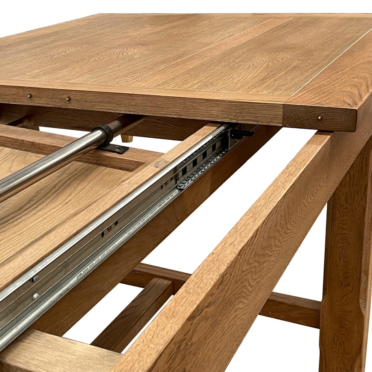 Balmoral Extendable 3.1 m Hamptons Oakwood Dining Table Natural, W 210cm D 100.0cm H 78.0cm (RRP $4999) - Image 7