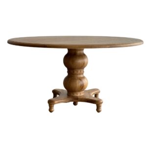 Verona Oakwood 150cm Dining Table Round Natural, W 150cm D 150cm H 78cm (RRP $2999)