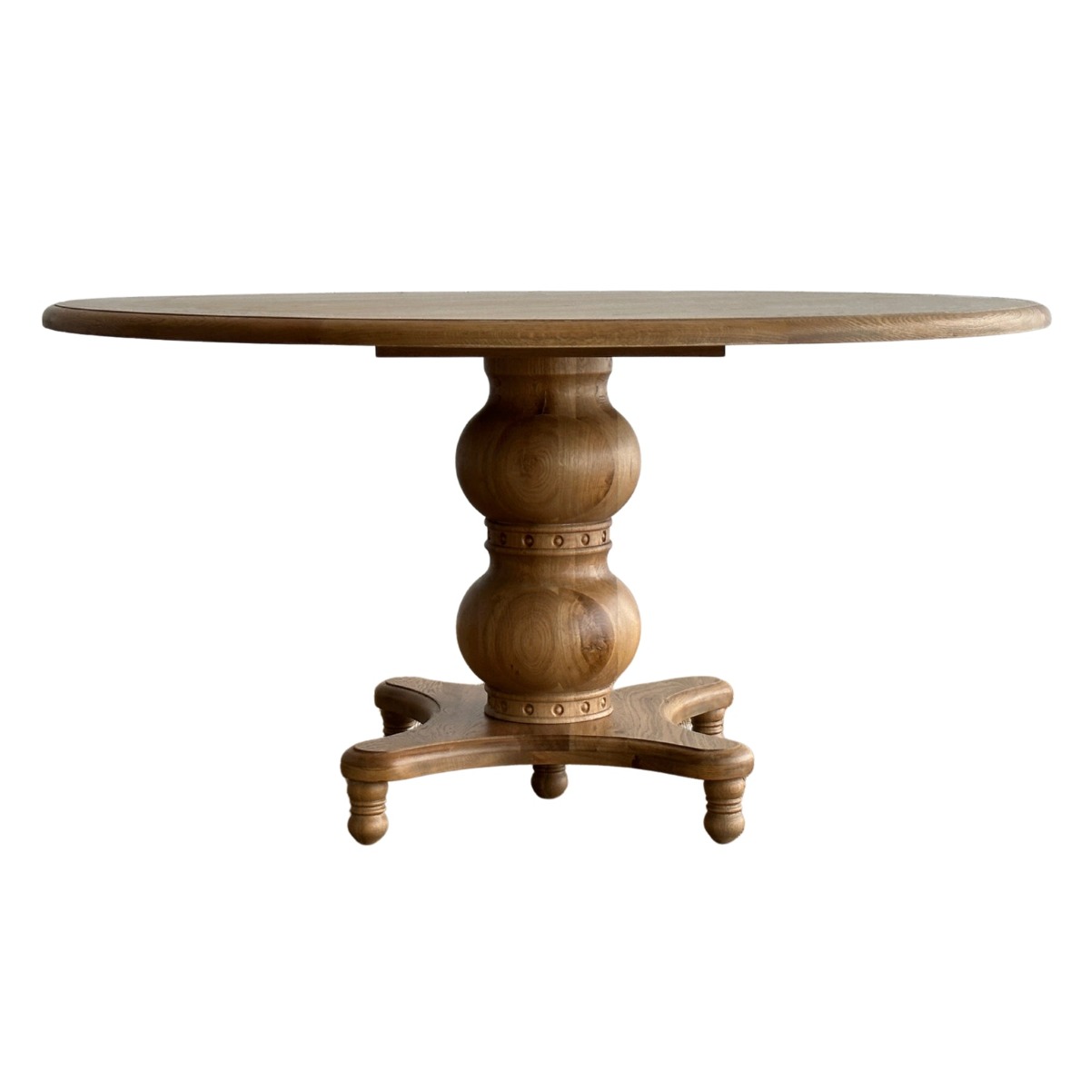 Verona Oakwood 150cm Dining Table Round Natural, W 150cm D 150cm H 78cm (RRP $2999) - Image 5