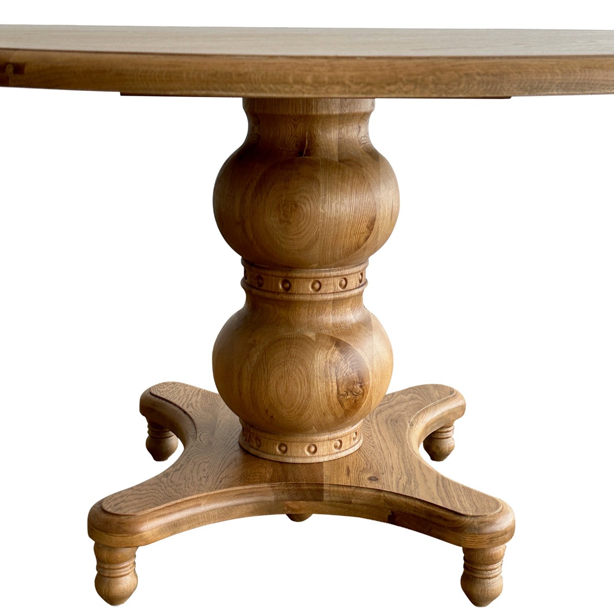Verona Oakwood 150cm Dining Table Round Natural, W 150cm D 150cm H 78cm (RRP $2999) - Image 6