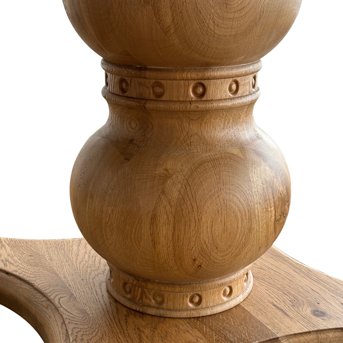Verona Oakwood 150cm Dining Table Round Natural, W 150cm D 150cm H 78cm (RRP $2999) - Image 9