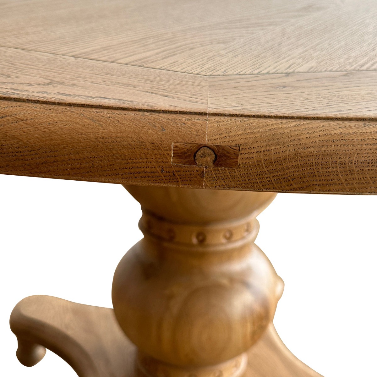 Verona Oakwood 150cm Dining Table Round Natural, W 150cm D 150cm H 78cm (RRP $2999) - Image 12