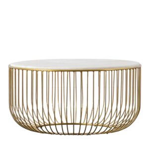 Riley Coffee Table Gold, W 80cm D 80cm H 40cm (RRP $1,249)