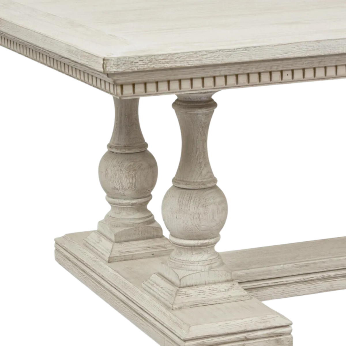 Ville Oak Coffee Table White, L 75cm W 140cm H 45cm (RRP $2,970) - Image 2